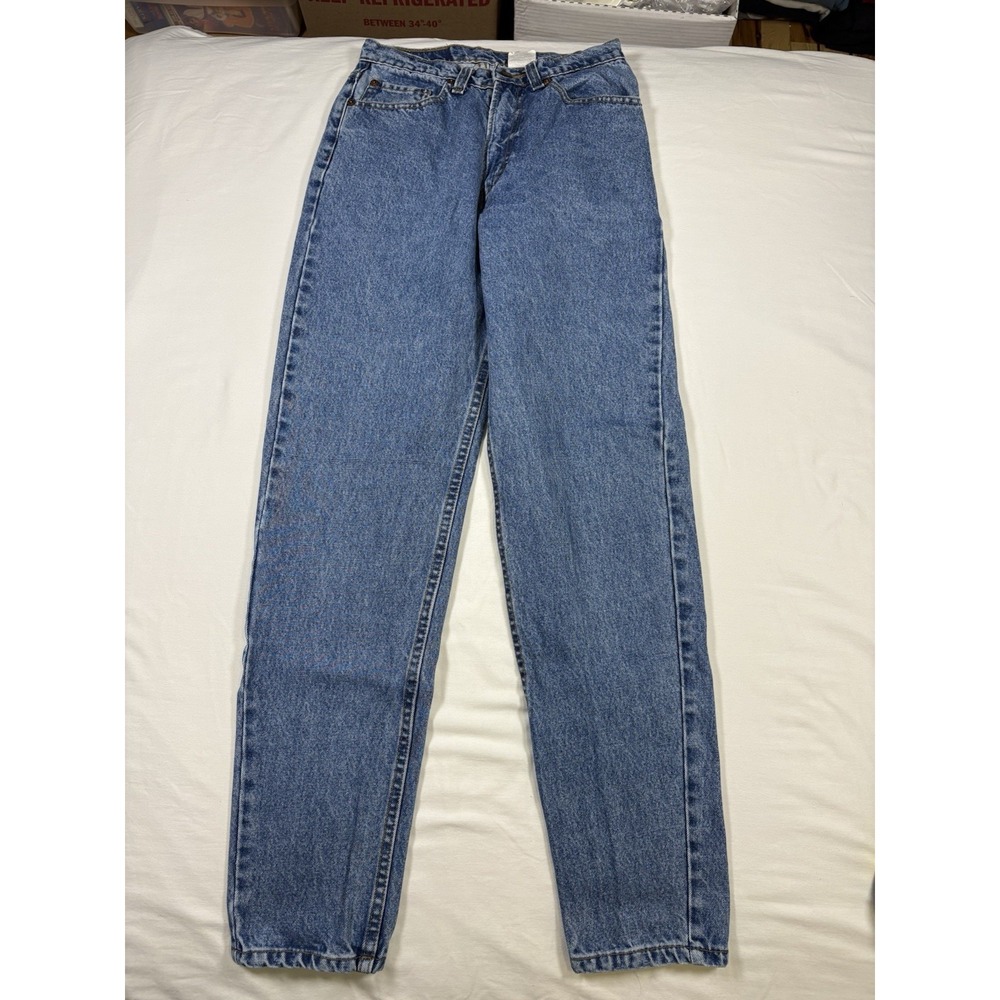 Vtg 90s Jordache Denim Jeans Size 7/8 Medium Blue Wash 100% Cotton High Rise